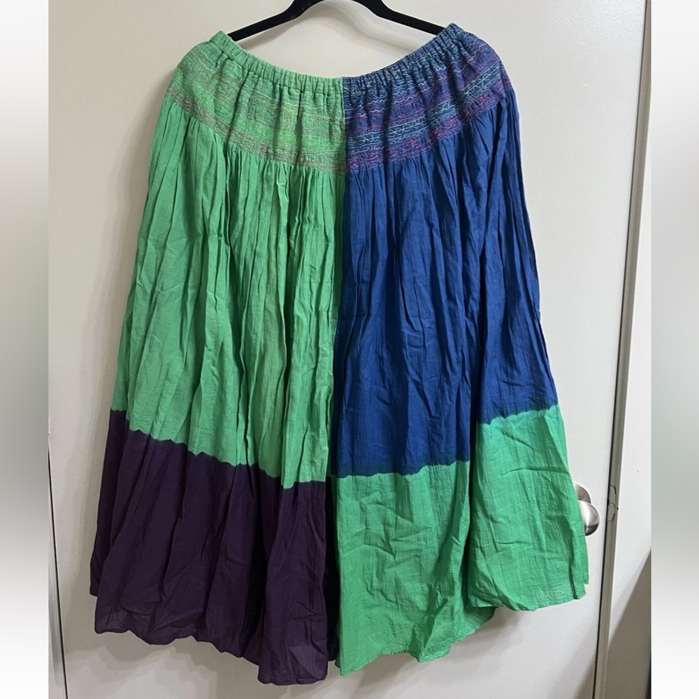 Injiri cotton Elegant Multicolor Maxi Skirt Sz M (item 25.3) - Picture 5 of 6